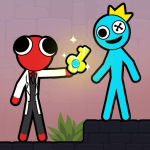 down Stickman Red And Blue(Unlimited Money)