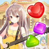 down Guitar Girl Match 3(Unlimited Money)