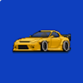 down Pixel Car Racer(Unlimited Resources)