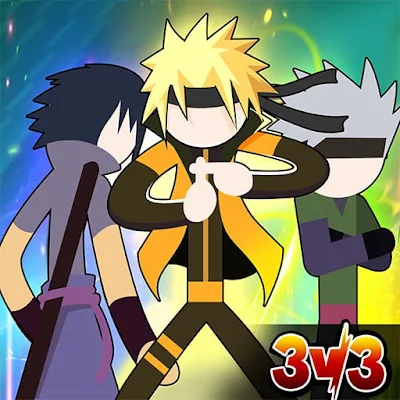down Stickman Ninja Fight(Free Shopping)